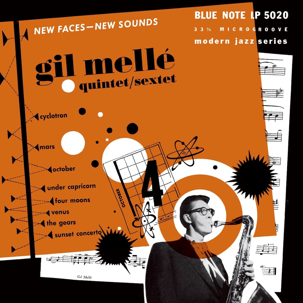 An album cover using a photo of the artist and bold graphic design